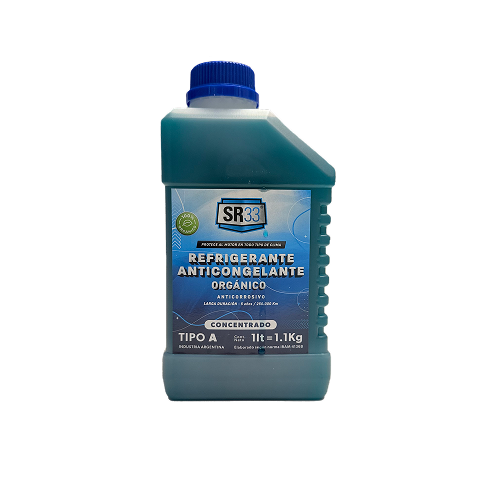 ANTICONGELANTE REFRIGERANTE ORGANICO VERDE ENVASE 1 LITRO