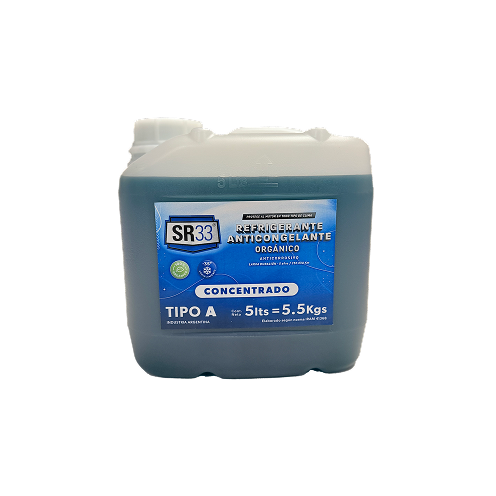 ANTICONGELANTE REFRIGERANTE ORGANICO VERDE BIDON 5 LITROS