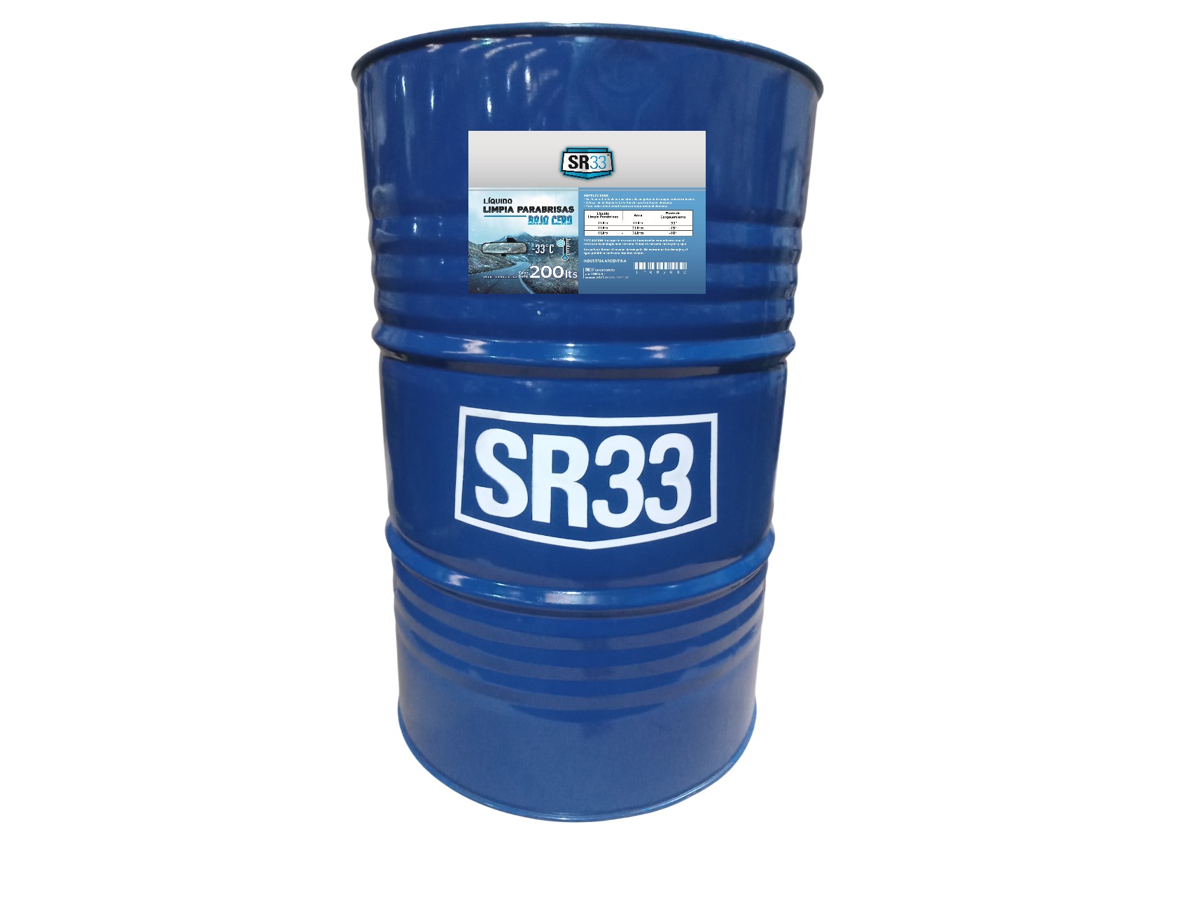 LIQUIDO LIMPIA PARABRISAS BAJO CERO (HASTA -33ºC) - TAMBOR 200 LITROS