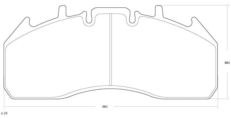 PASTILLA DE FRENO - Volvo FH 13 '08