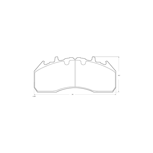 PASTILLA DE FRENO - Volvo B 12 R Mark II
