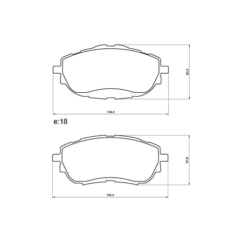 PASTILLA DE FRENO - Toyota Corolla 15