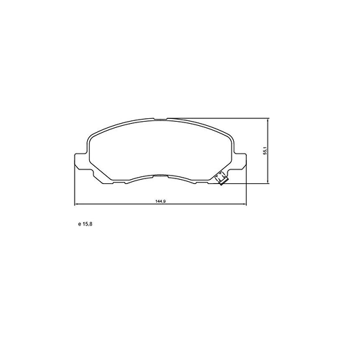 PASTILLA DE FRENO - Jeep Compass '07 / Patriot '10
