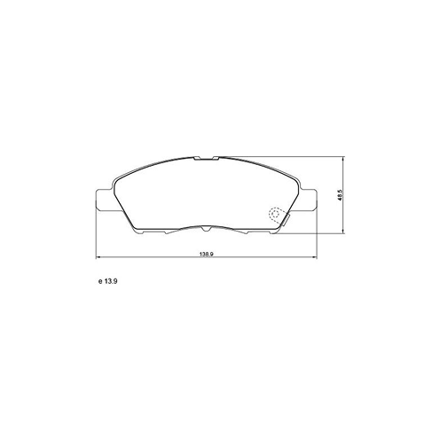 PASTILLA DE FRENO - Nissan March '12 - Versa '12 - Note '15