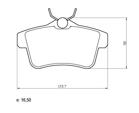 PASTILLA DE FRENO - Peugeot 3008 '09- 308 CC '09- RCZ 10- 5008 10